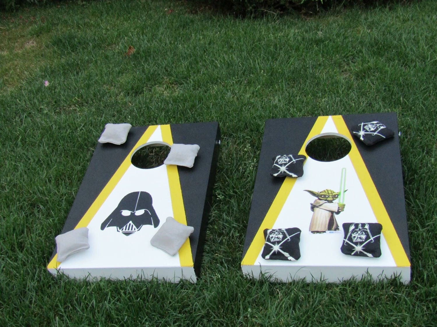 Star Wars Mini Cornhole Set: Handmade Bean Bag Toss Game