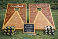 Wedding Cornhole Guest Book Alternative | Rustic Lawn Game Boards (HandmadeUK)