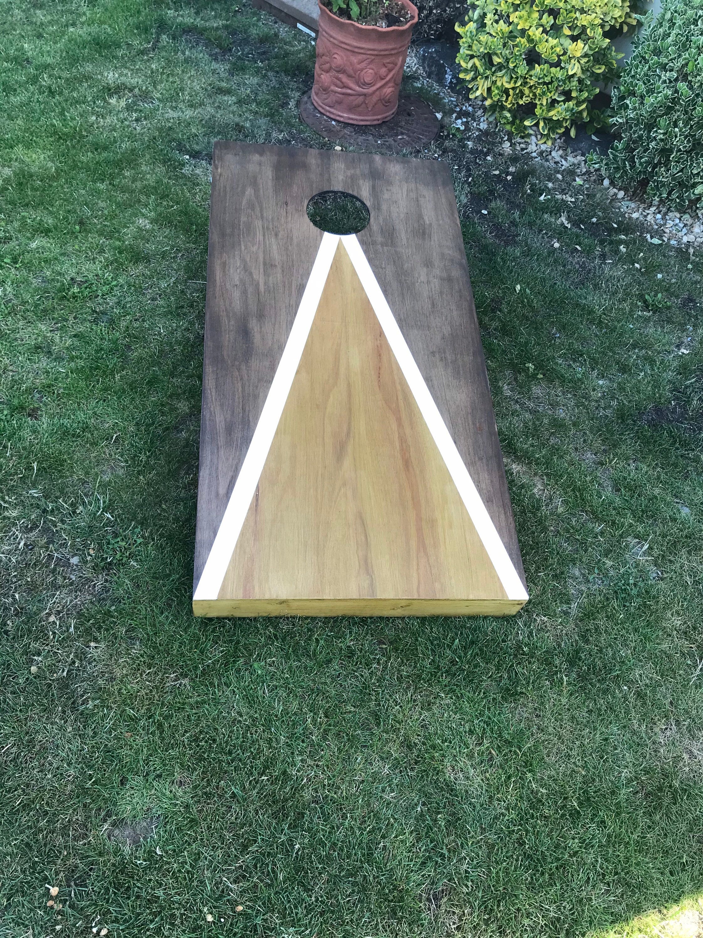 Cornhole Large single regulated two tone stain various colours