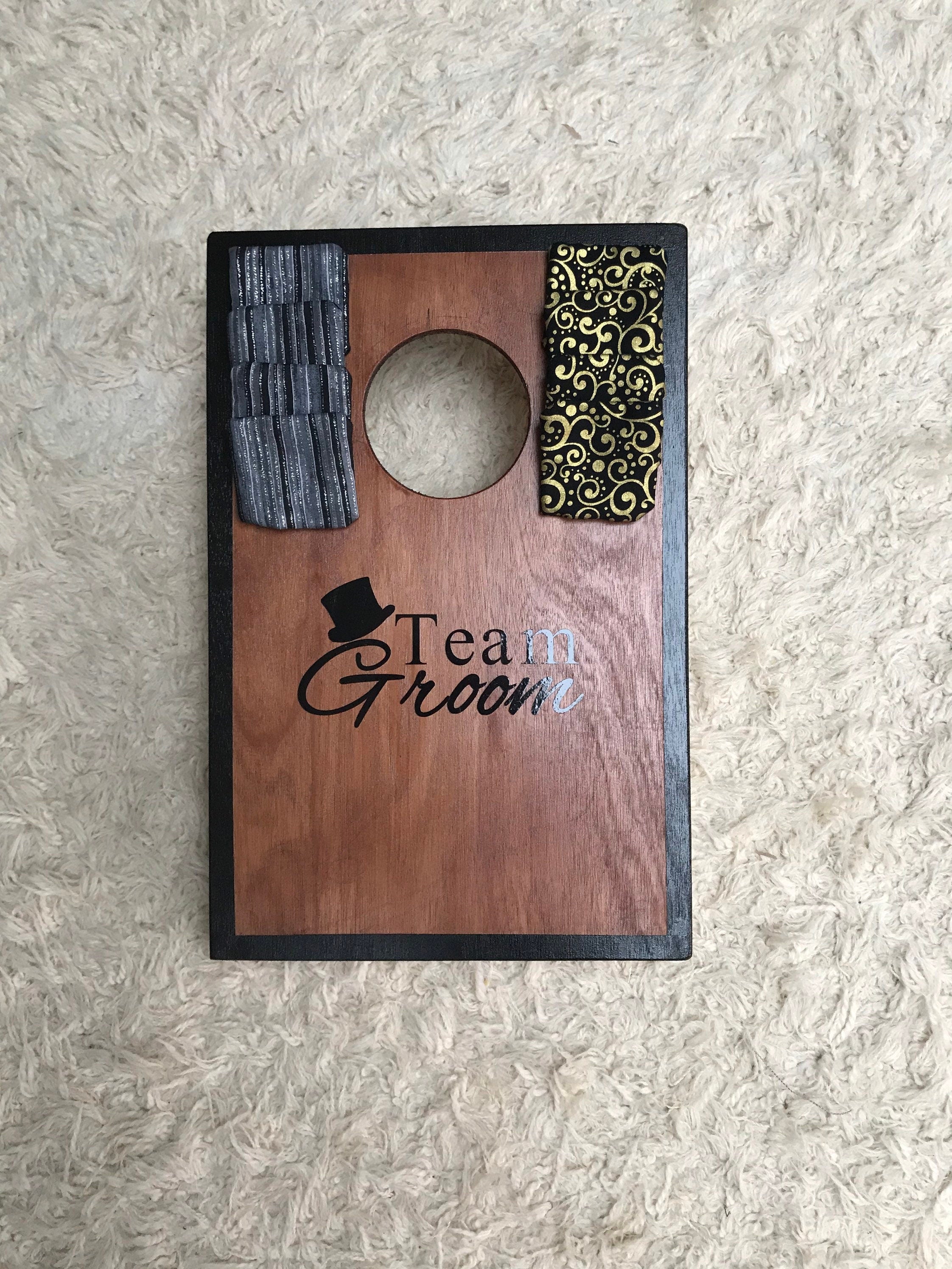 Team Bride Groom Cornhole Game, Wedding Lawn Toss Boards, Party Entertainment