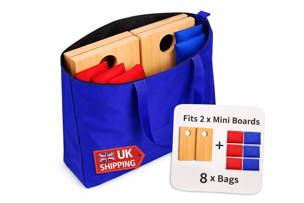 Mini Cornhole Board Carry Bag | Fits 2 Boards, 8 Bean Bags, Durable Tote