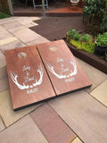 Personalized Cornhole Game Set: Country Wedding Bean Bag Toss