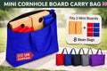Mini Cornhole Board Carry Bag | Fits 2 Boards, 8 Bean Bags, Durable Tote