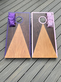 Cornhole Set: Adult Garden Game with Bean Bags