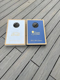 Mini Cornhole set -Wedding Bean Bag Toss Game: Team Bride & Groom, Garden Game