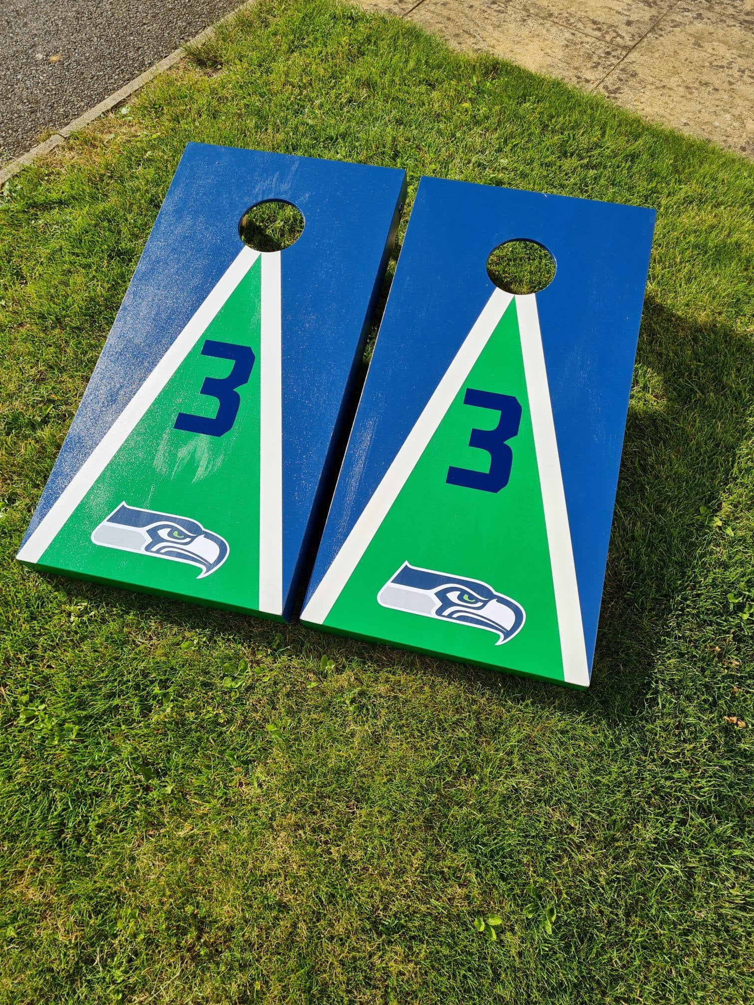 Cornhole Set Custom NFL – Seattle Seahawks Wooden Bean Bag Toss