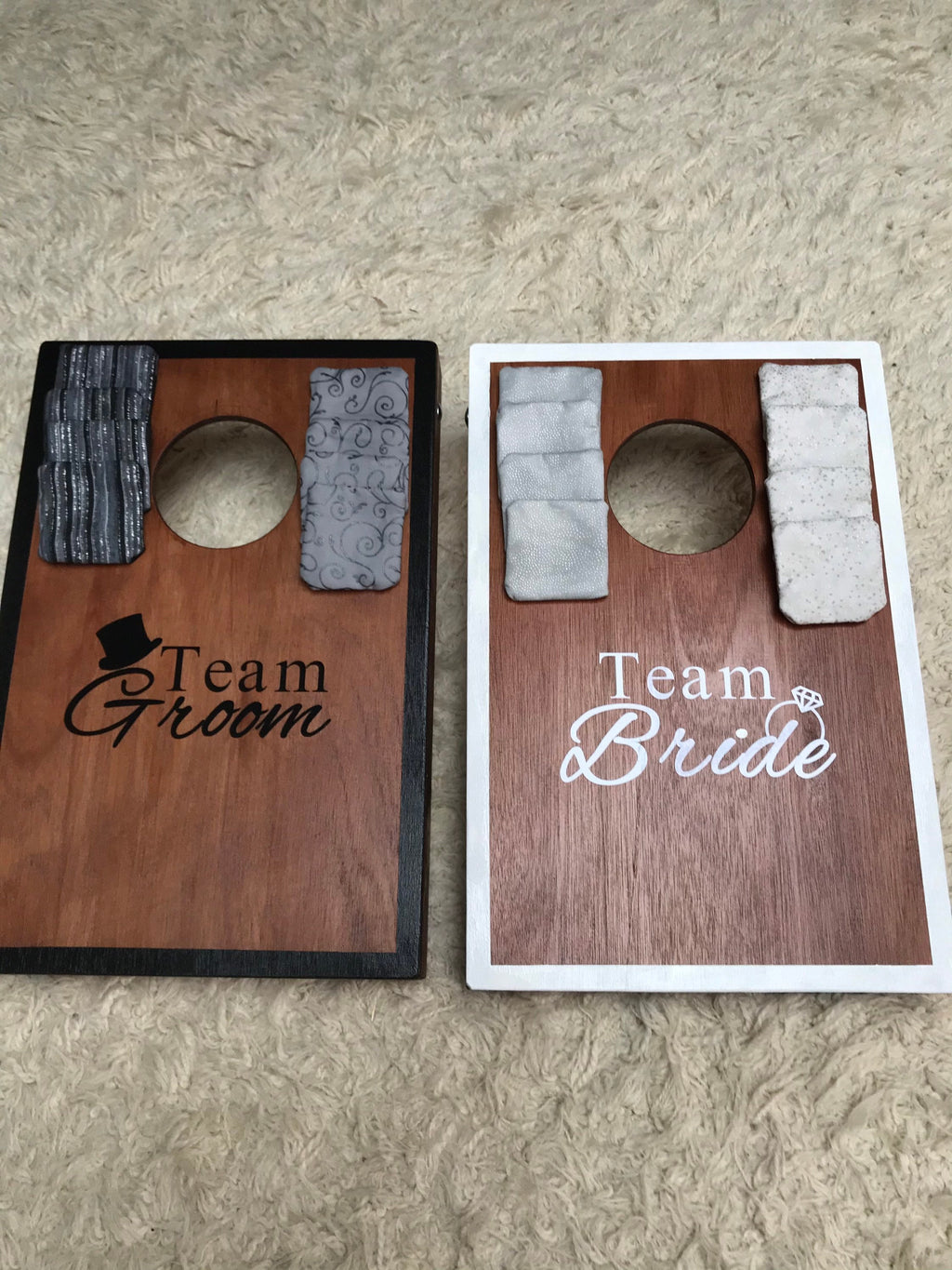 Team Bride Groom Cornhole Game, Wedding Lawn Toss Boards, Party Entertainment