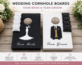 Cornhole Game: Personalised Wedding portable size Bean Bag Toss Set