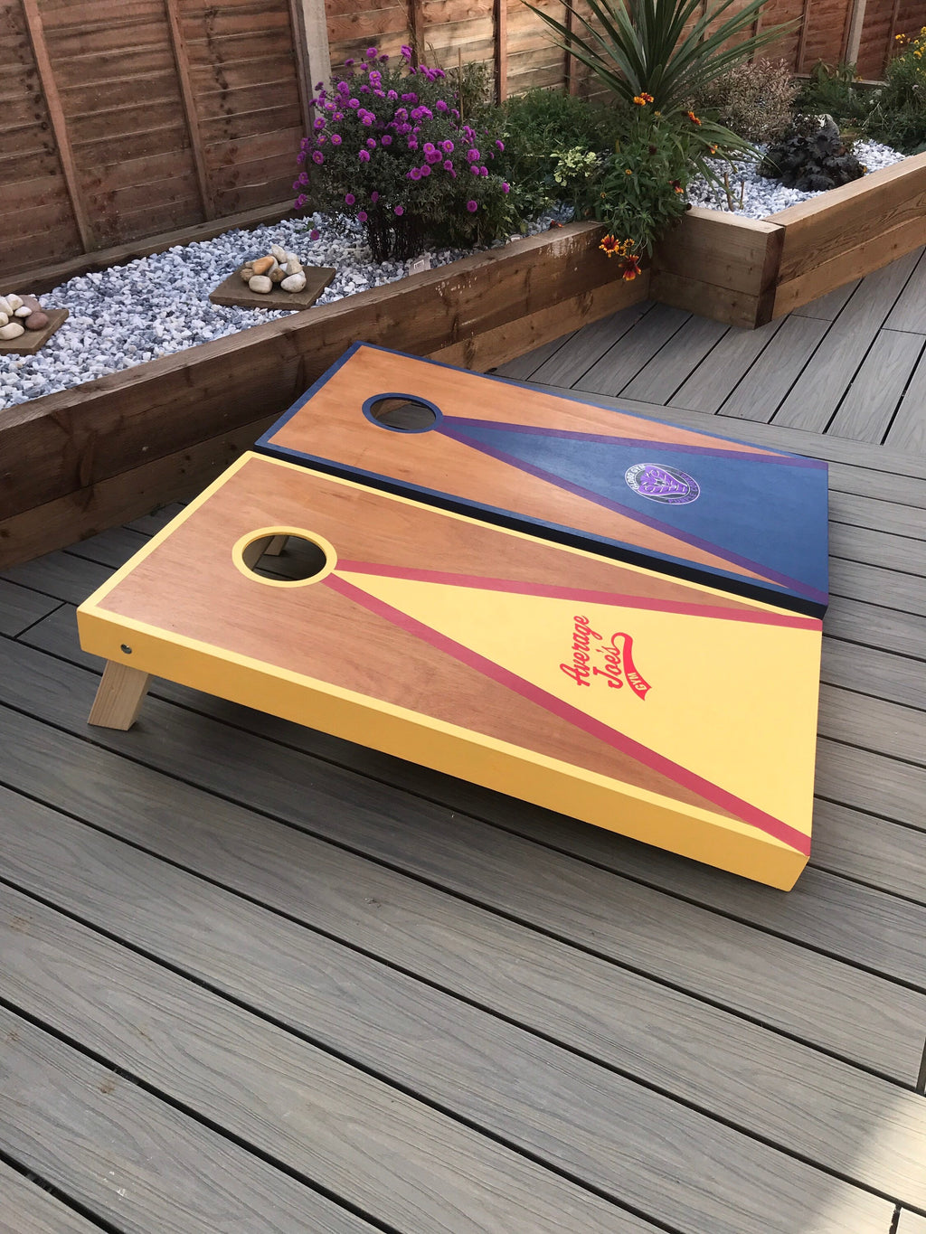 Cornhole Set Regulation– Large Outdoor Bean Bag Toss – Custom Handmade Garden Game – UK Seller