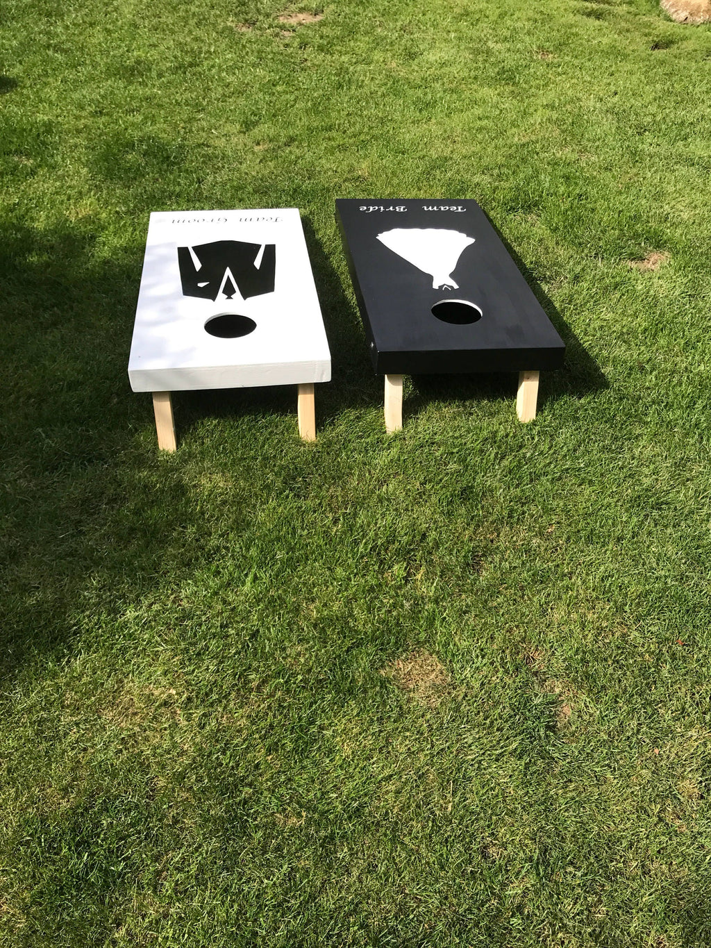 Wedding Cornhole Game – Custom Medium Boards & Bean Bags – Free UK Delivery