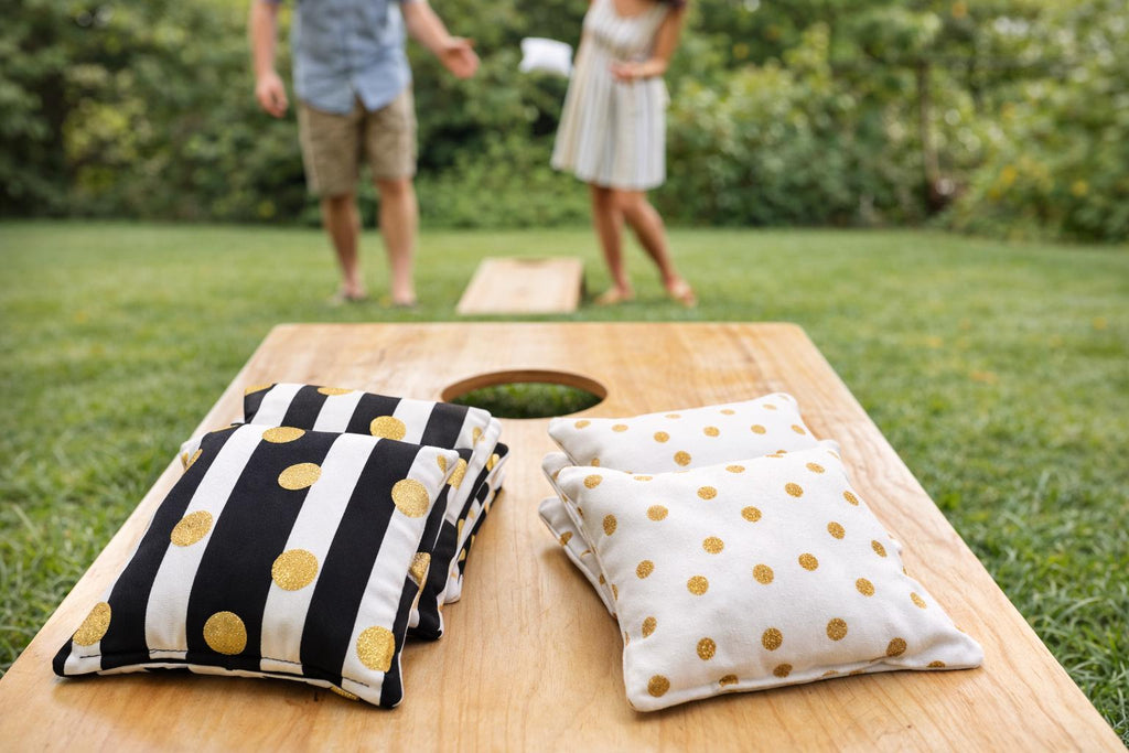 Regulation Cornhole Bags (Set of 4 or 8) | 6"x6" Tournament Bean Bags, 2 Styles