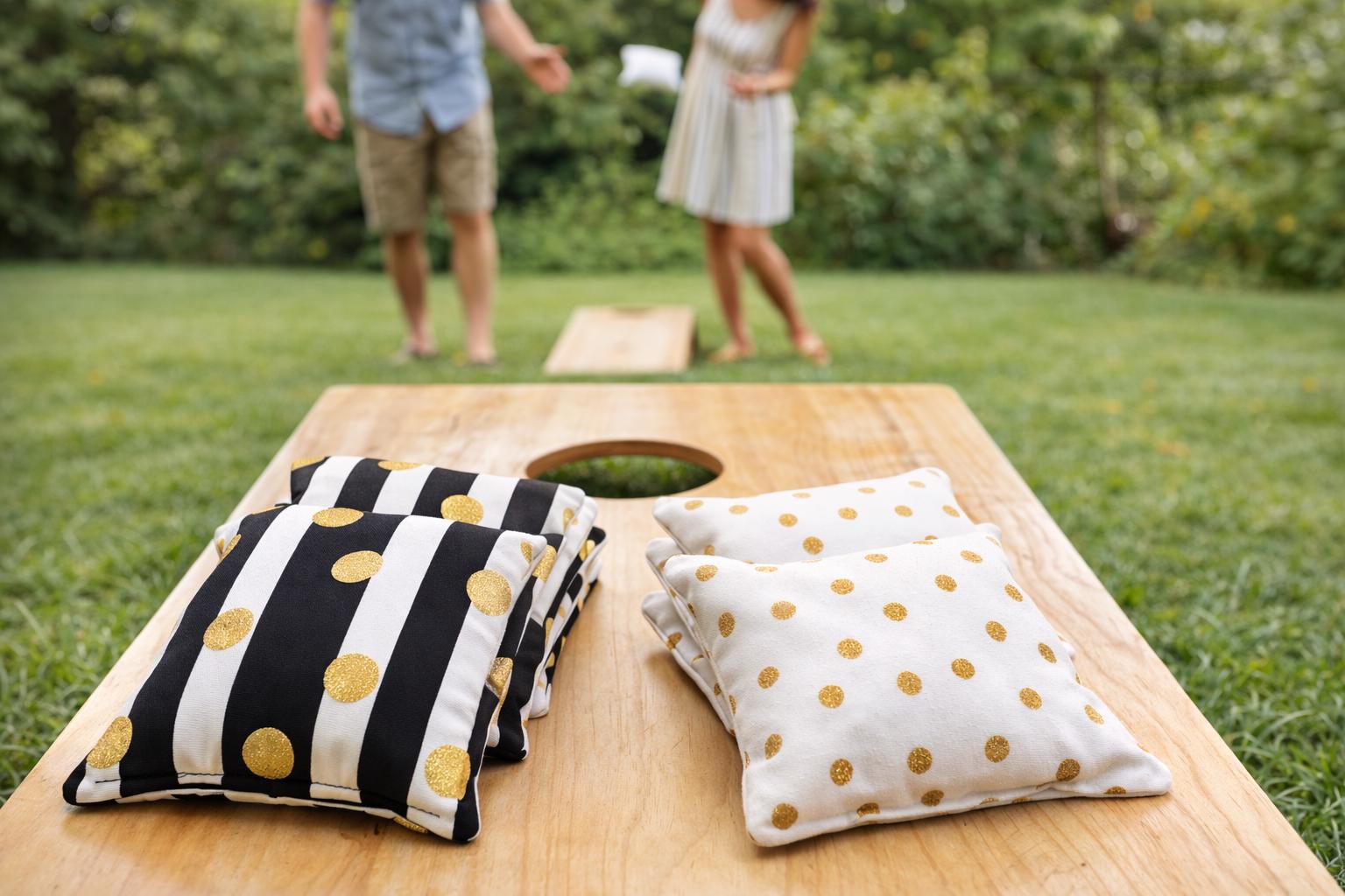 Regulation Cornhole Bags (Set of 4 or 8) | 6"x6" Tournament Bean Bags, 2 Styles