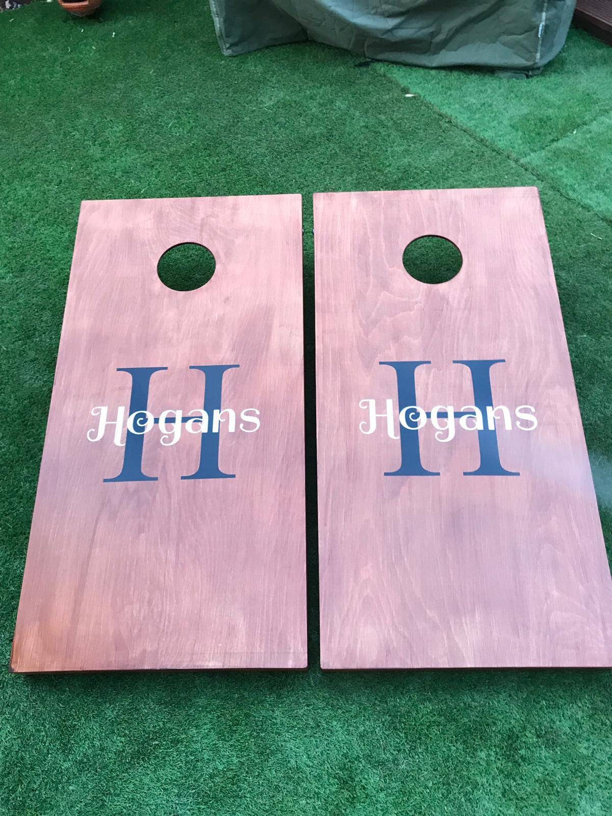 Cornhole Set Personalized : Wooden Bean Bag Toss Game