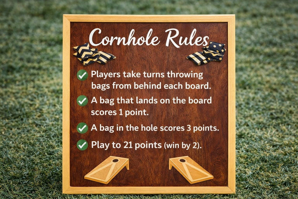 Wedding Cornhole Guest Book Alternative | Rustic Lawn Game Boards (HandmadeUK)