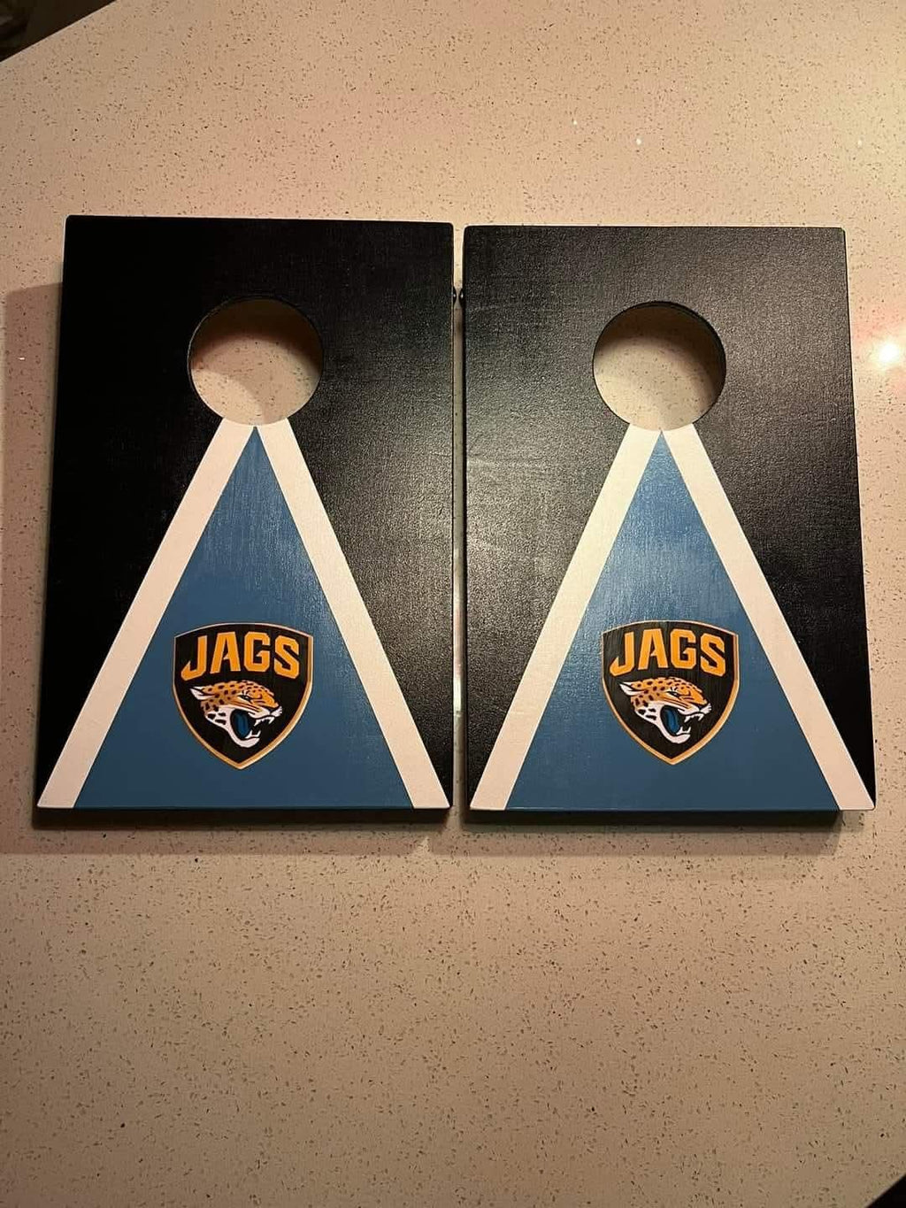Jacksonville Jaguars Cornhole Game Set – 18"x12" Portable Tailgate Toss Boards