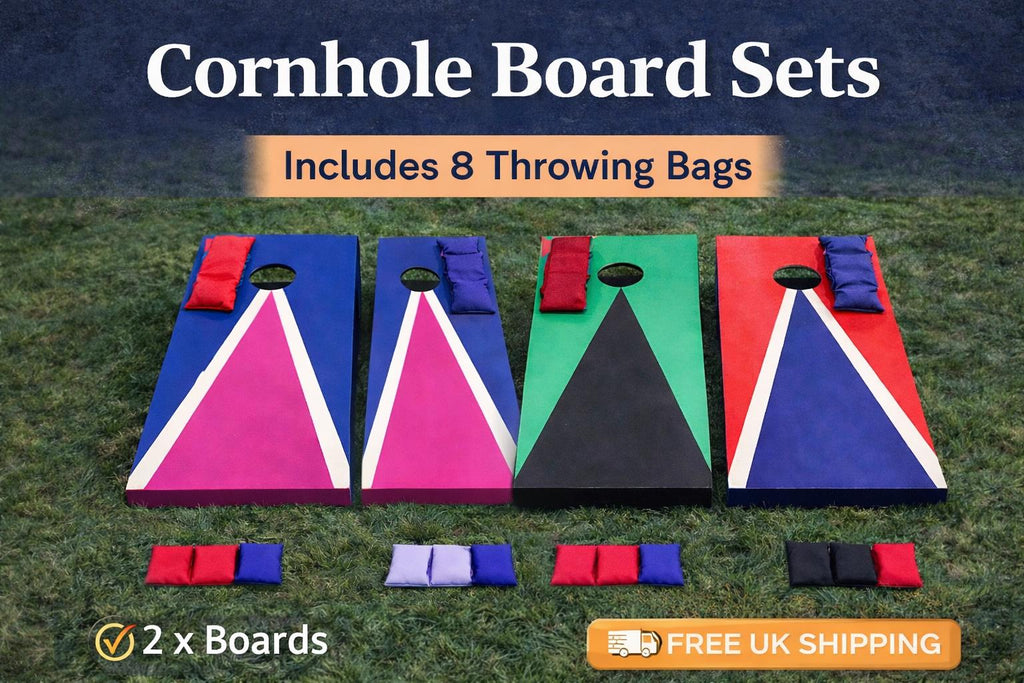 Handmade Cornhole  Board Set | Adult Size Backyard Lawn Game (Includes 8 Bags)