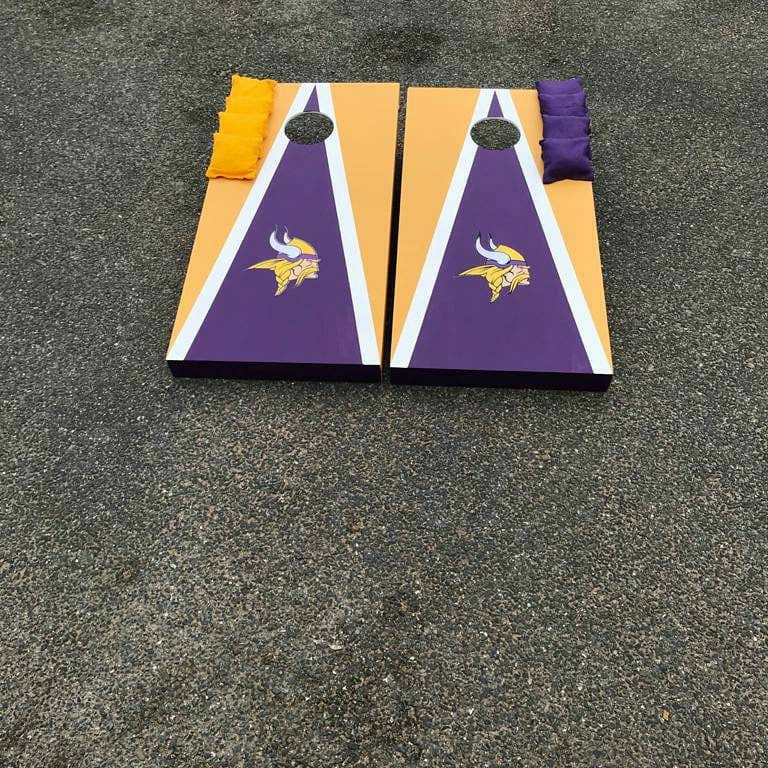 Cornhole Mini Size – Custom Bean Bag Toss Set – Garden game  – UK Made