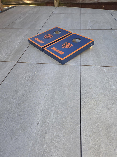 Chicago Bears Mini Cornhole Set – Bean Bag Toss Game for Tailgates & Garden Parties