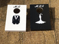 Cornhole Set - Mr & Mrs Wedding Bean Bag Toss Game: Wooden Garden Fun