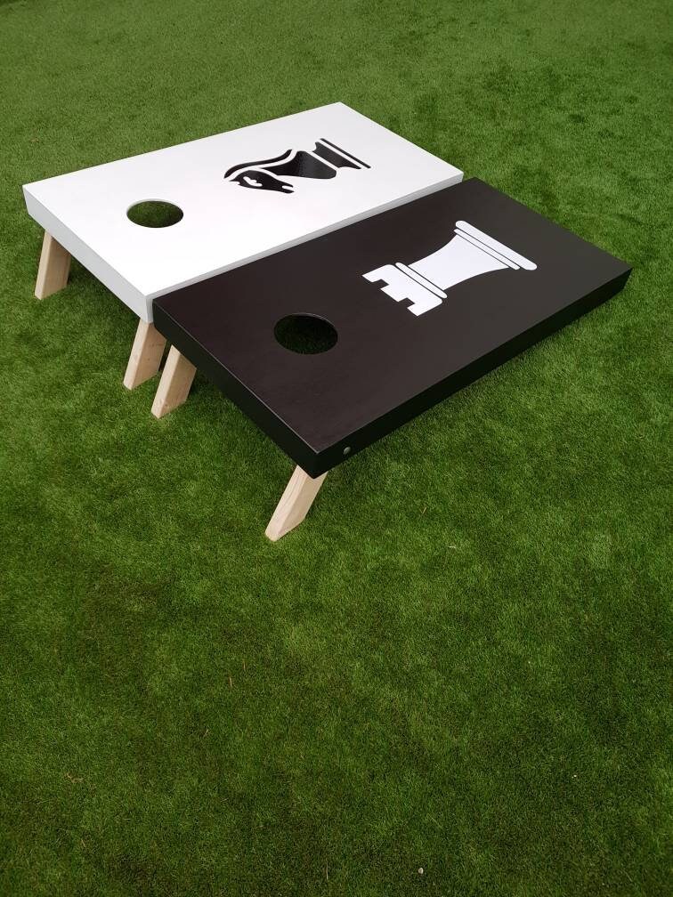 Cornhole Set: Giant chess Garden Game with Bean Bags
