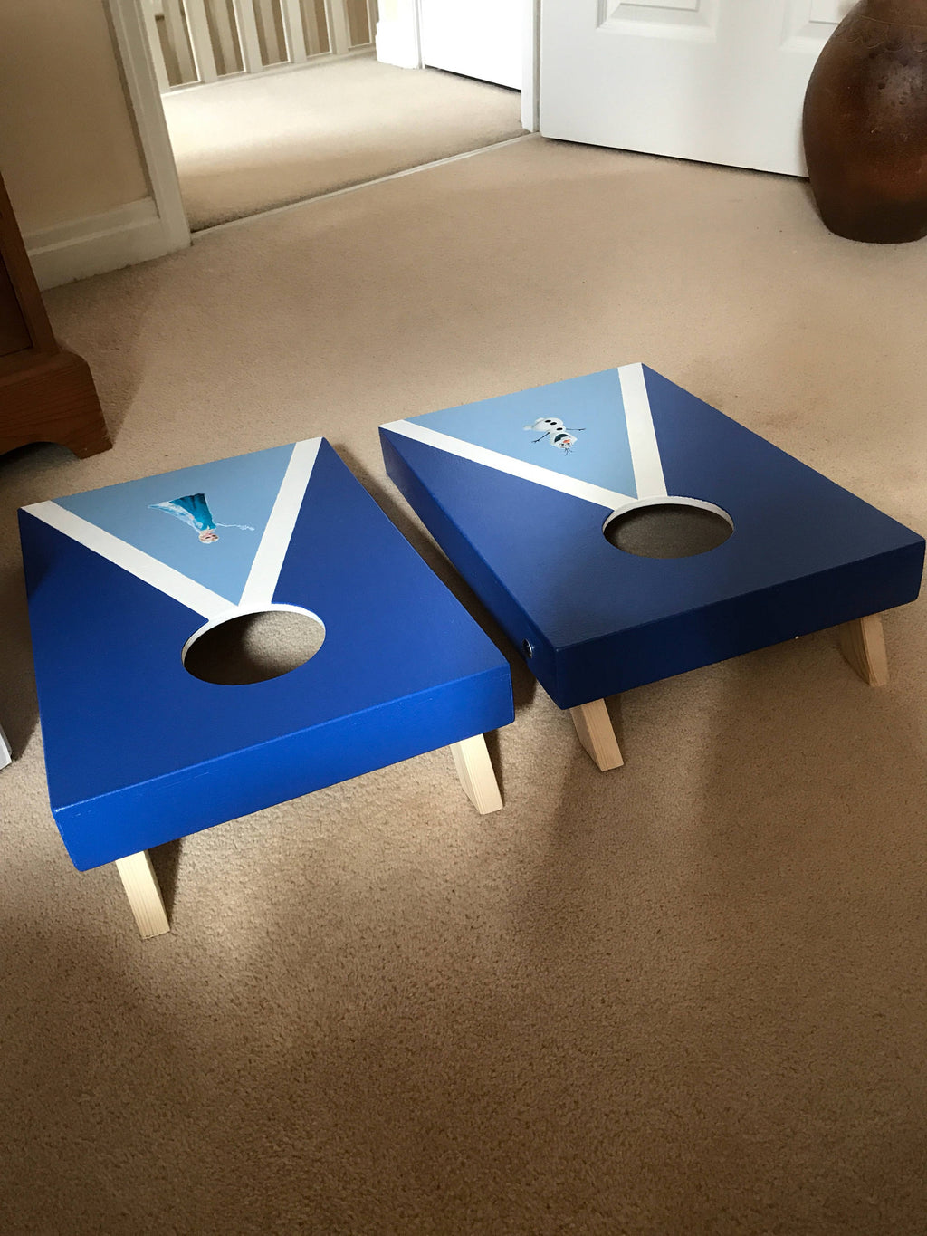 Frozen Mini Bean Bag Toss Game – Olaf Elsa Cornhole Set (Indoor/Outdoor)