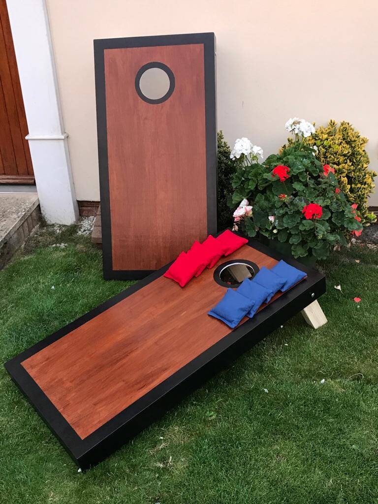 Cornhole Set: Adult Size Bean Bag Toss Game with Free UK Delivery