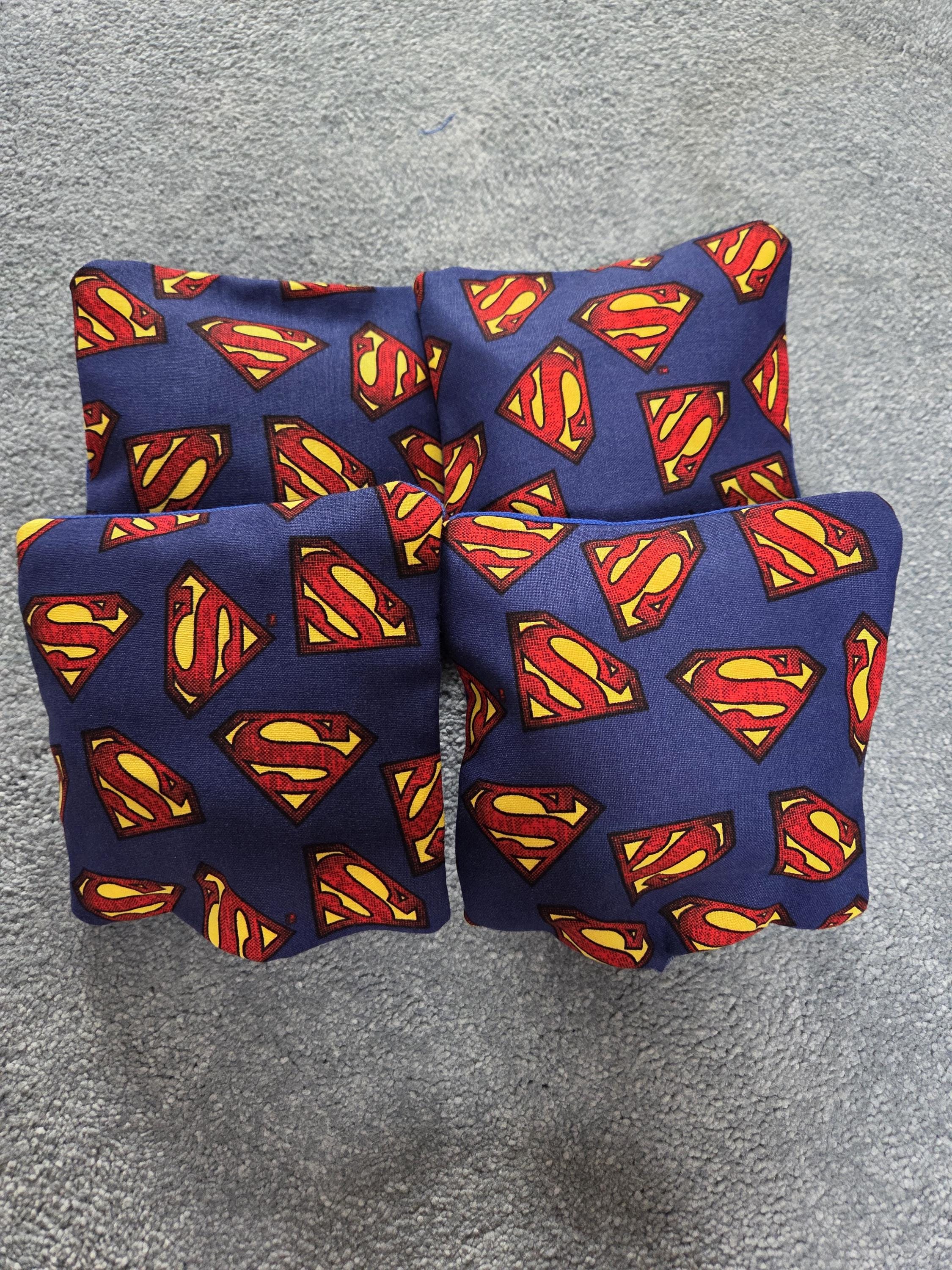 Superman Cornhole Bean Bags – Set of 4 or 8