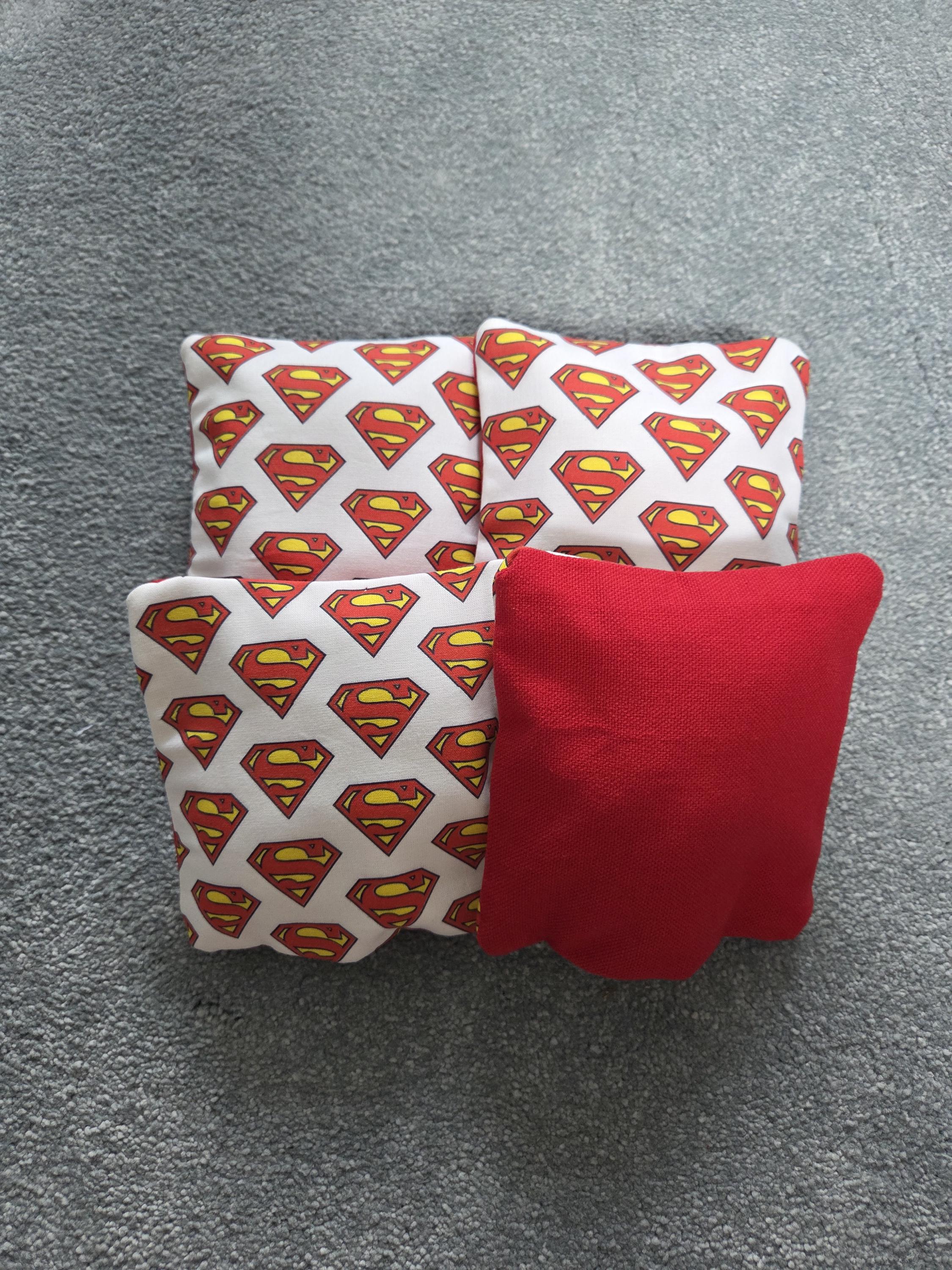 Superman Cornhole Bean Bags – Set of 4 or 8