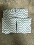 Cornhole Bags - Aqua Chevrons (Set of 4)