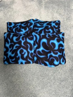 Cornhole Bags – Blue Flames (Set of 4, Large)