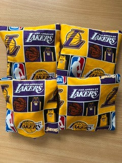 Cornhole Bean Bags Large ( 6" x 6" ) Sports Team . Handmade in the UK