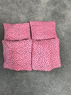 Cornhole Bags –  Pink & Black Spot Set (4-Pack)