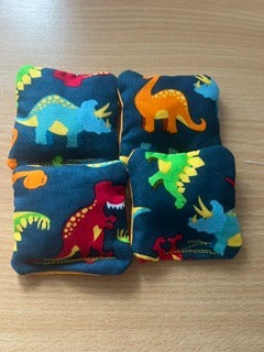 Cornhole Handmade Dinosaur Beanbags – Set of 4