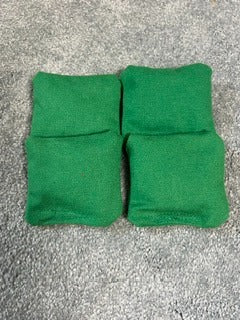 Cornhole Mini Bags – Grass Green (Set of 4, 3"x3")