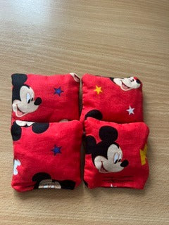 Mini Cormhole Bags 3" x 3" Mickey Mouse design