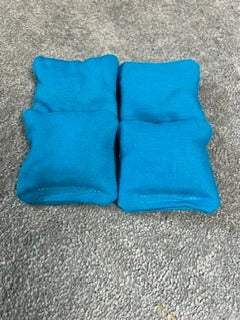 Cornhole Mini Bags – Teal (Set of 4, 3"x3")
