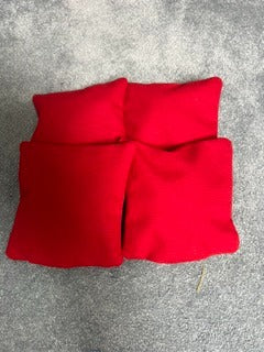 Cornhole Bags.  Red (Set of 4)