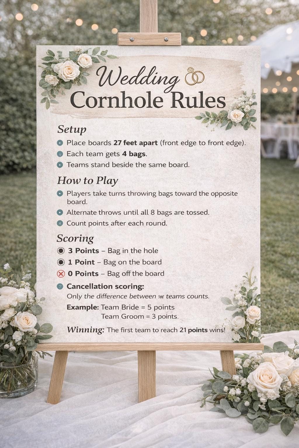Personalized Wedding Cornhole Boards – Custom Bride Groom Lawn Game