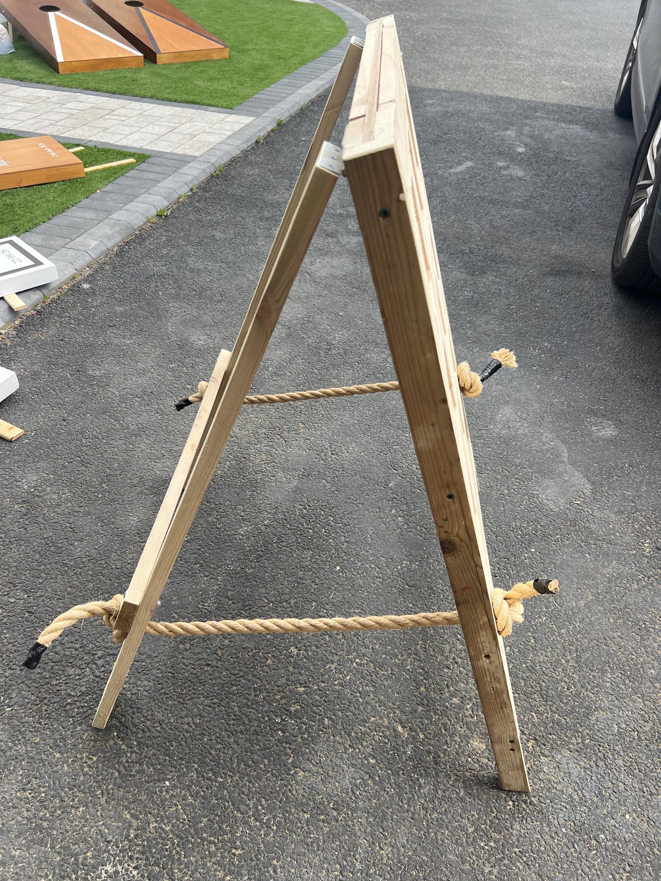 Rustic Pallet Wood  giant Tic Tac Toe Game, Foldable Wedding Party Fun Board