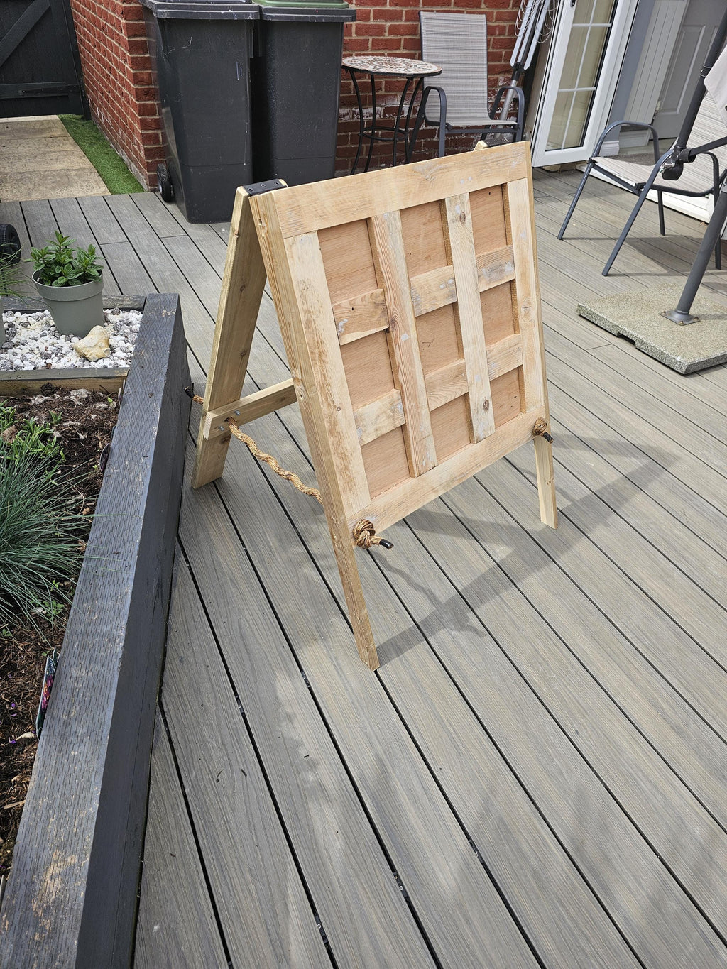 Rustic Pallet Wood  giant Tic Tac Toe Game, Foldable Wedding Party Fun Board