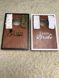 Team Bride Groom Cornhole Game, Wedding Lawn Toss Boards, Party Entertainment