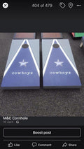 Cornhole Boards, NFL Dallas Cowboys  Bean Bag Toss Garden Game