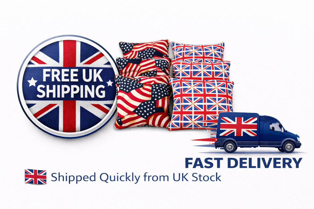 Patriotic Cornhole Bags – USA, Union Jack Designs, Regulation Size Set