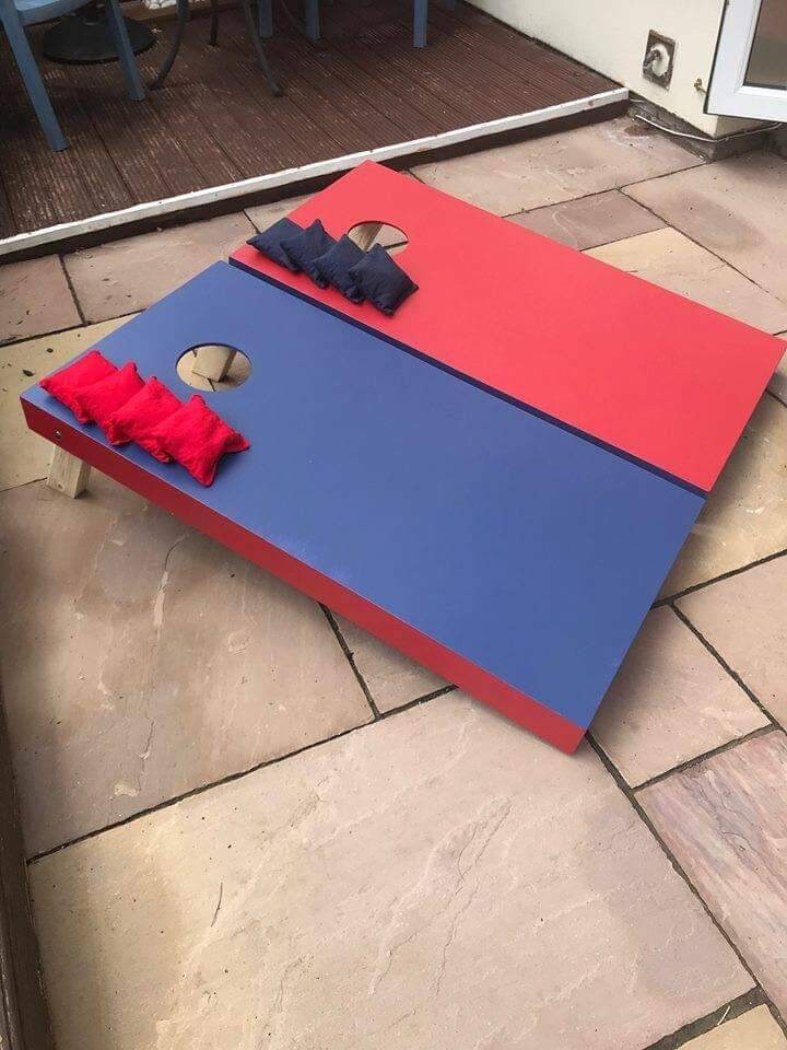 Regulation Cornhole Set | 4ft x 2ft Tournament Boards, 8 Bean Bags, Outdoor Lawn Game