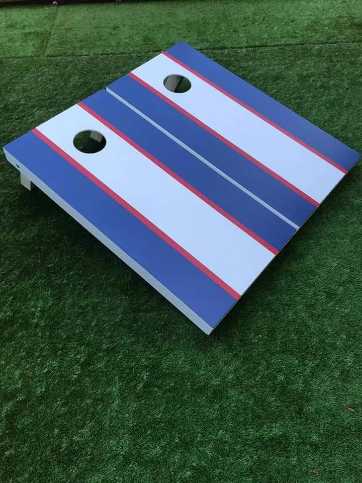 Cornhole Game Set-Handmade  Large Wooden : Outdoor Garden Game with Bean Bags