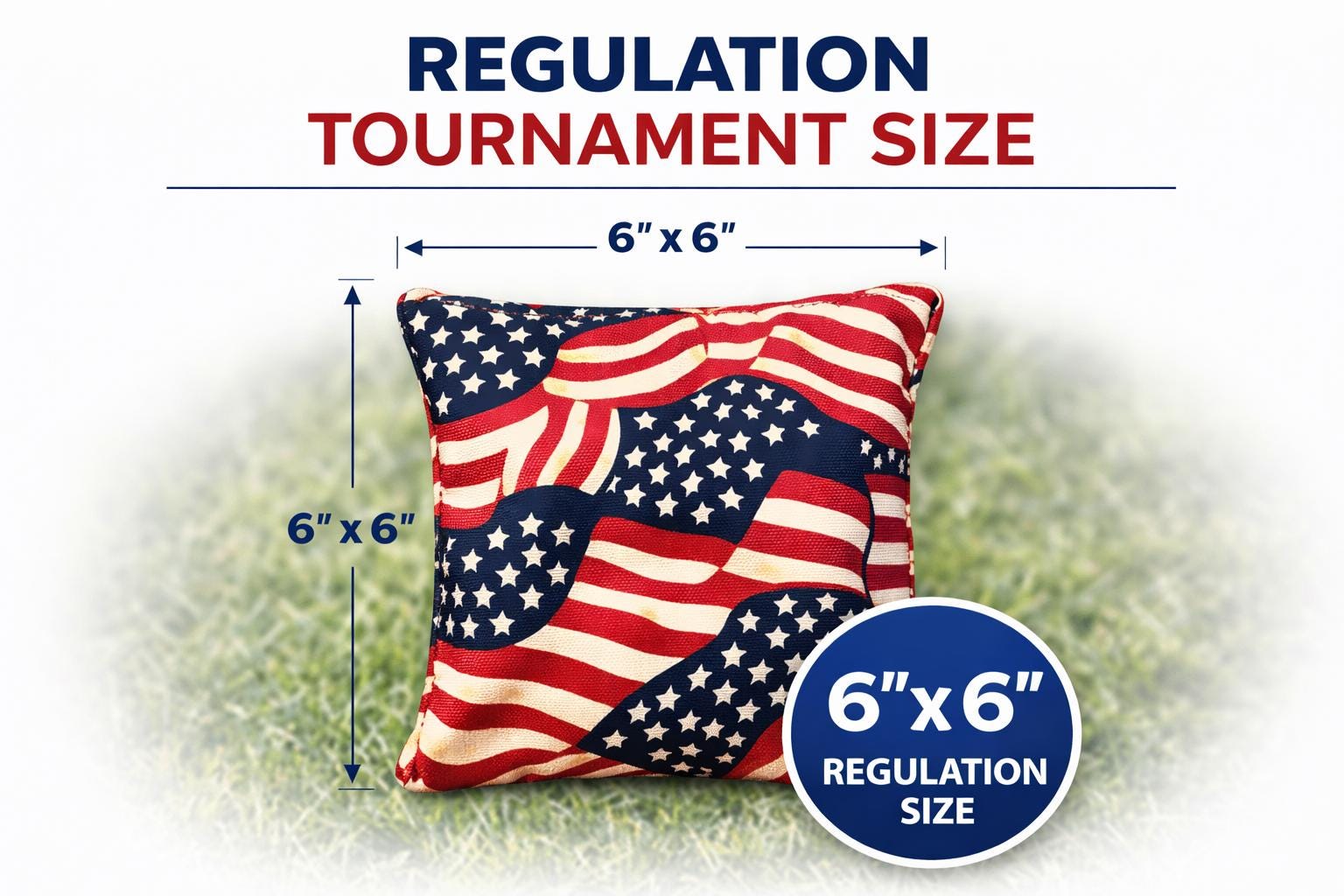 Patriotic Cornhole Bags – USA, Union Jack Designs, Regulation Size Set