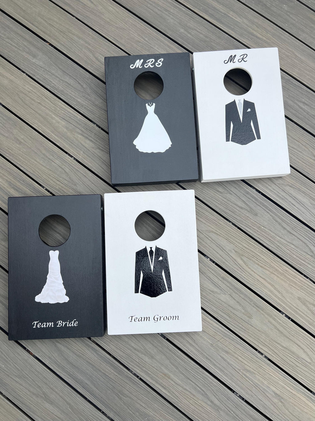 Handmade Cornhole  Mini Size -Mr & Mrs Cornhole Game.  Wedding Entertainment