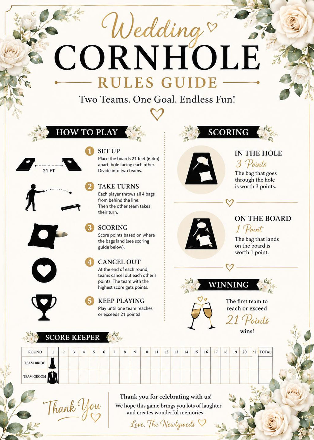 Wedding Cornhole Game Set – Team Bride Groom Custom Garden Game . personalised