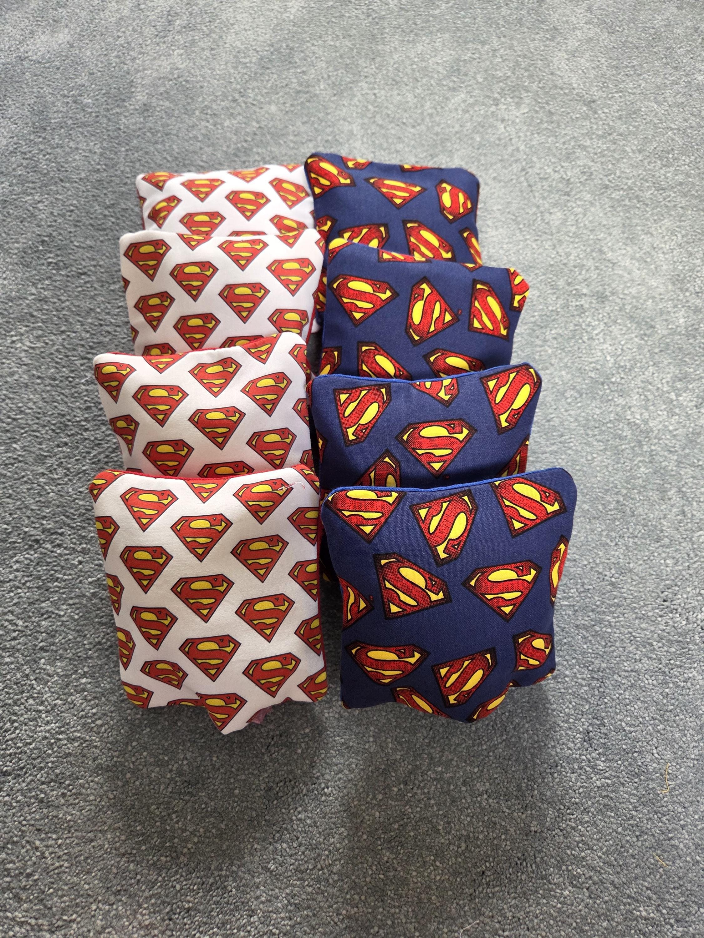 Superman Cornhole Bean Bags – Set of 4 or 8