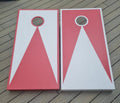 Cornhole  Large Set - Red & White Outdoor Bean Bag Toss Garden Game